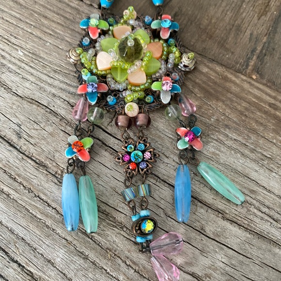 Handmade designer stone necklace - artisan from Montreal - Picture 2 of 9